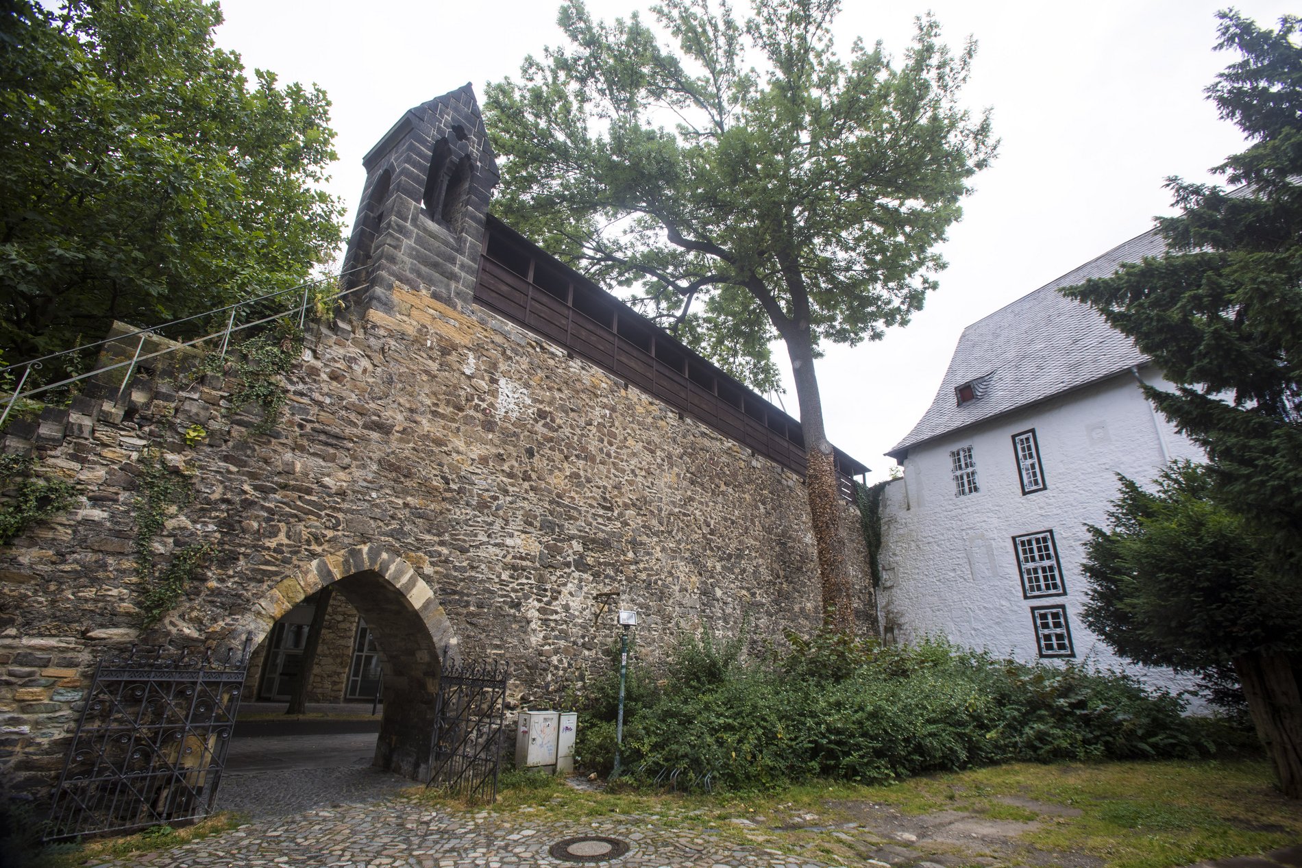 Blick auf die Atelierwohnung. 