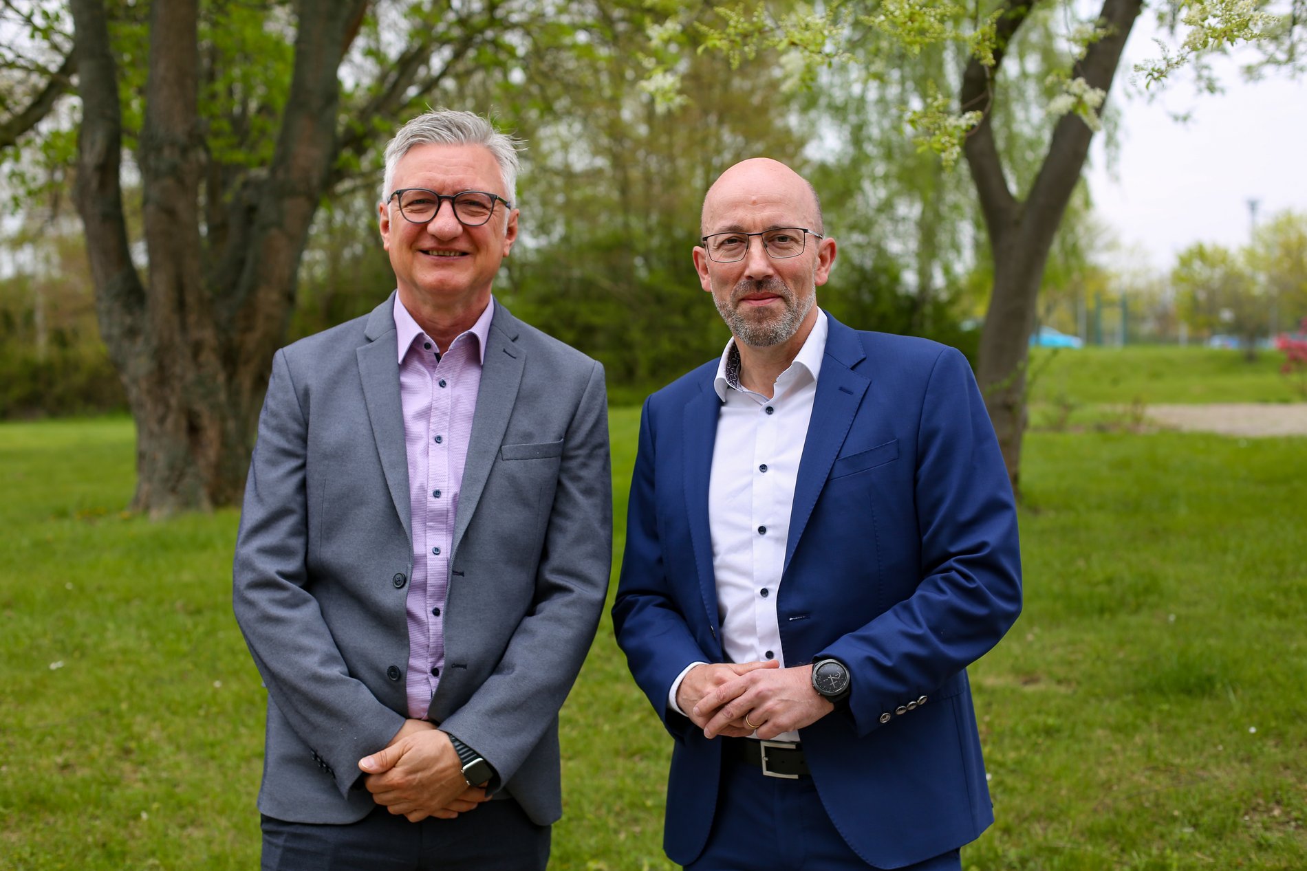 Prof. Dr. Thomas Spengler (links) und Michael Gensicke haben den Studiengang Technologie-orientiertes Management (TOM) initiiert.
