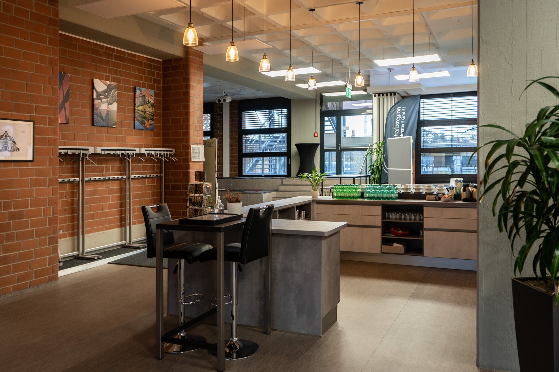 Eine Lounge in der Wirtschaftsregion Helmstedt.