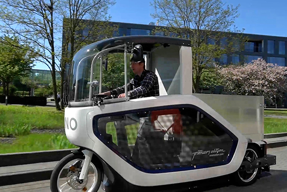 Das emissionsfreie e-Cargo-Bike von ONOMOTION (ONO). 