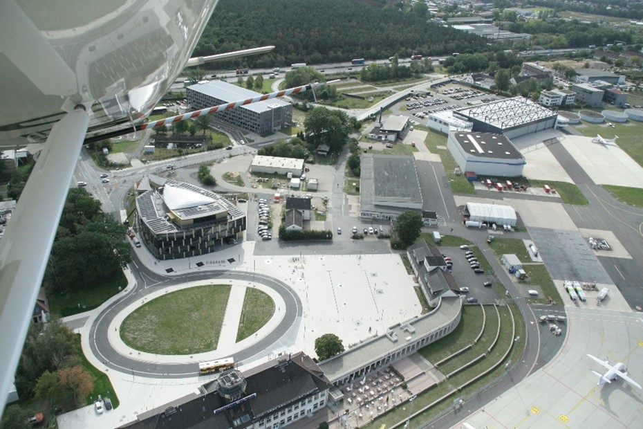 Der Forschungsflughafen von oben.