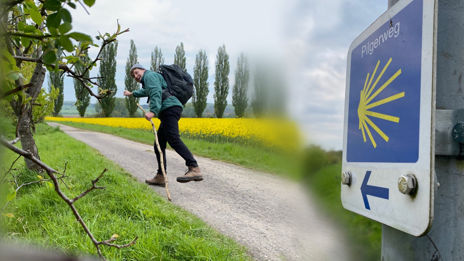Dennis auf dem Pilgerweg Braunschweiger Jakobsweg