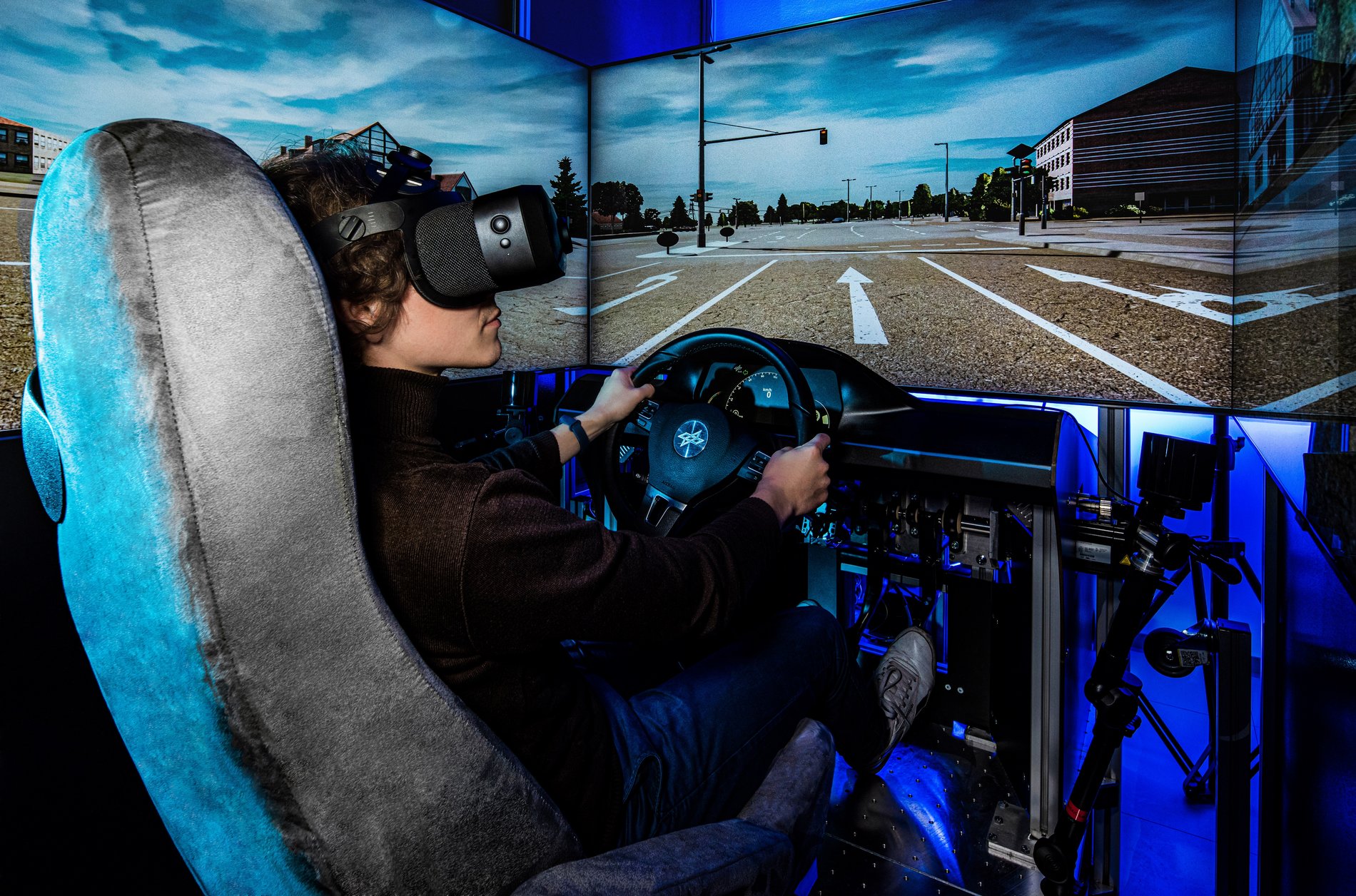 Der Autosimulator beim DLR.